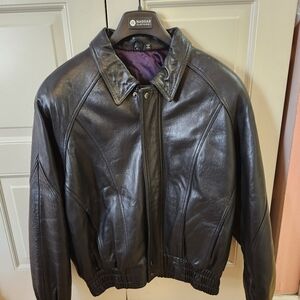 Men's Black Leather Jacket